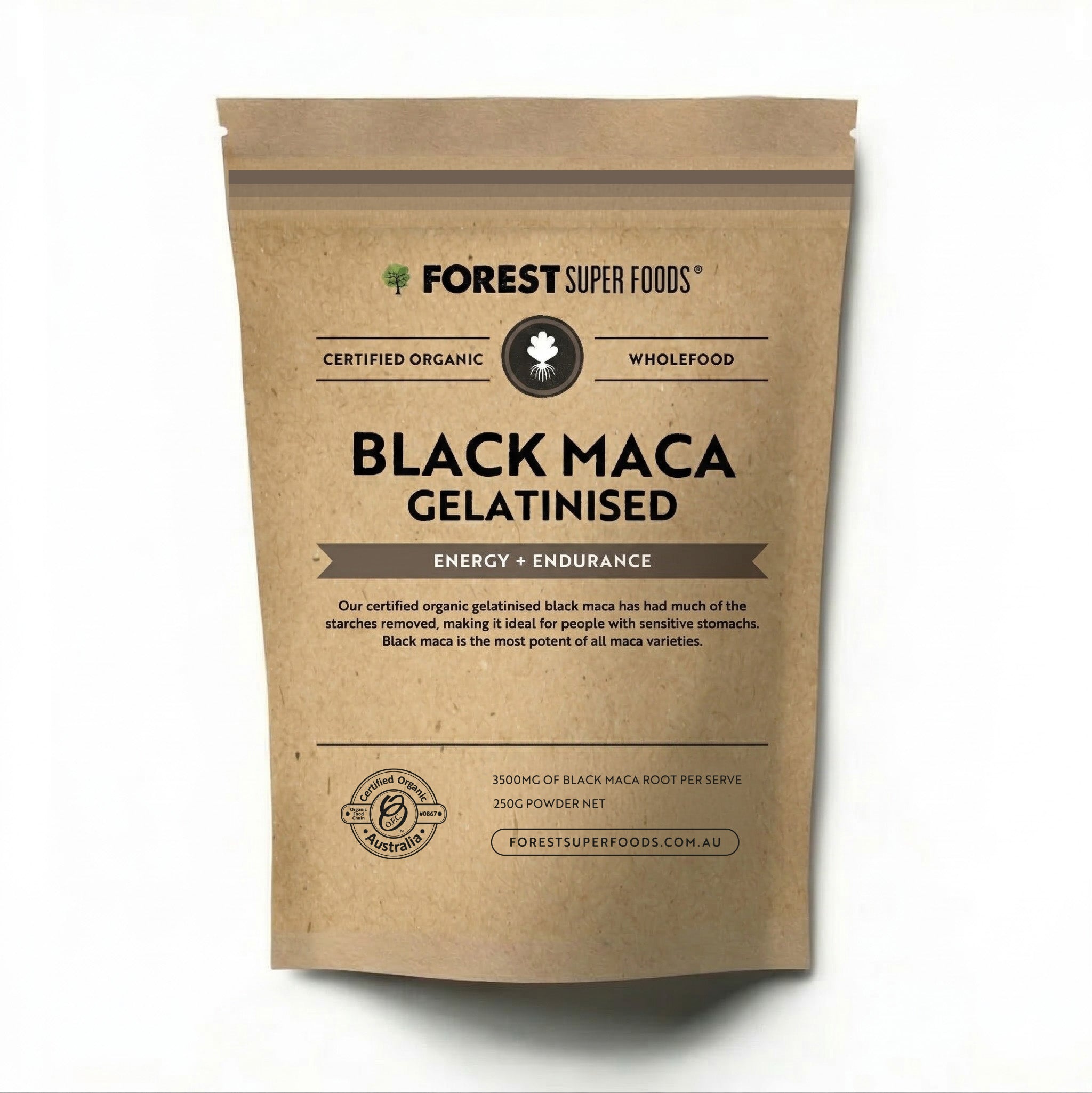 Gelatinized Black Maca Powder
